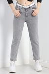 Mom Kot Pantolon Gri
